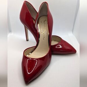 Jessica Simpson Prizma D'Orsay Pump in Red Patent